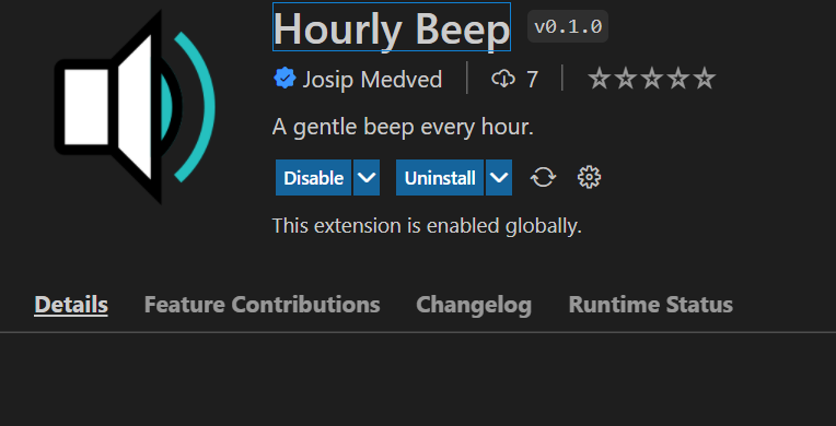 VSCode doesn't show extension Details when using indented code block ...