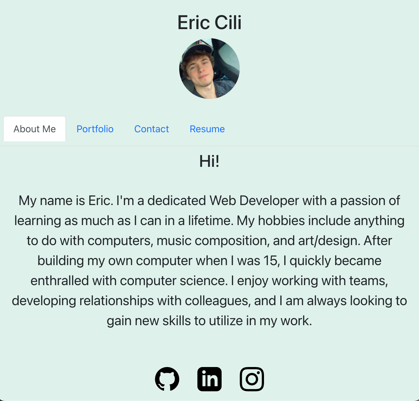 GitHub - ericjcili/react-portfolio