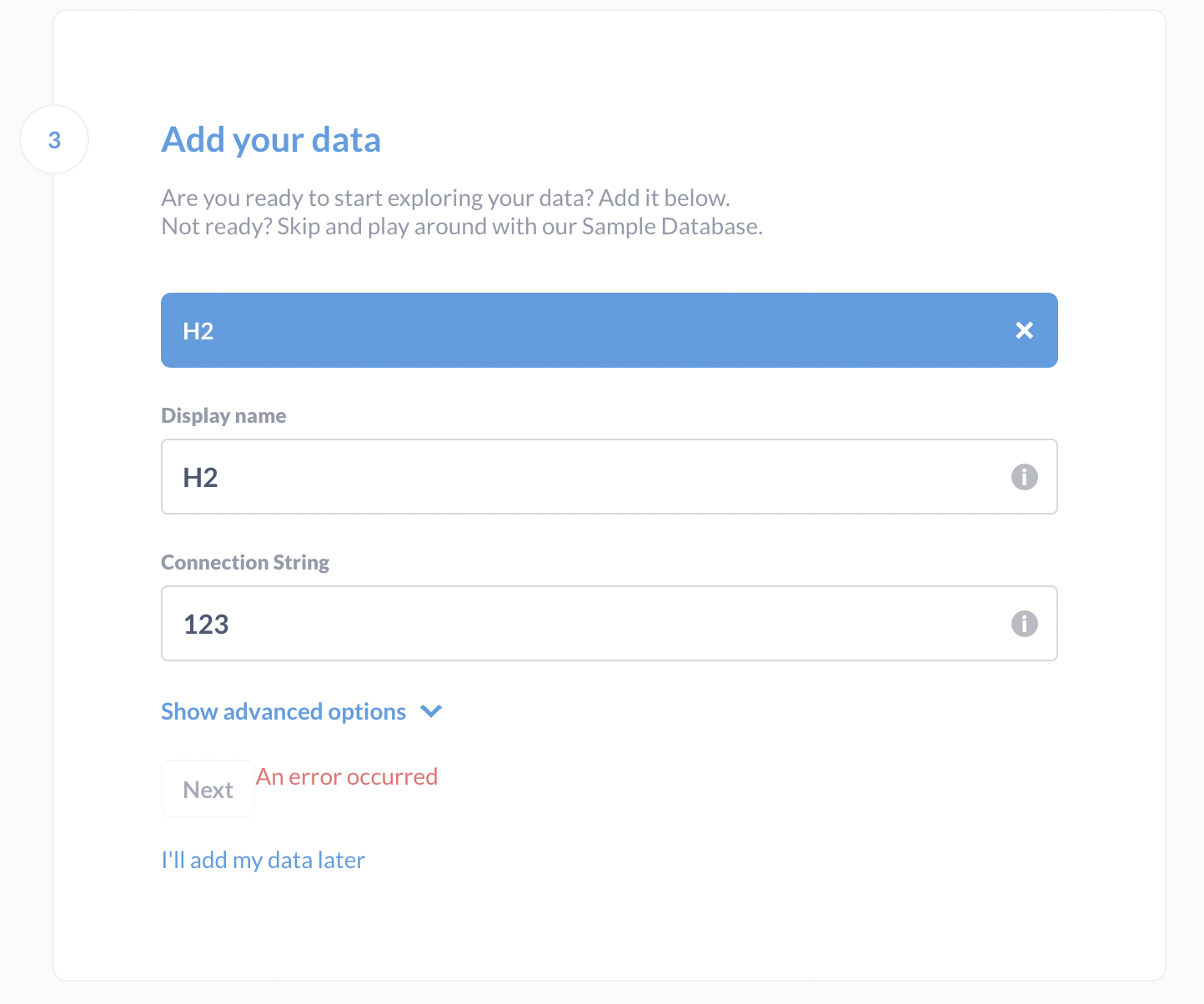 Database connection errors are not shown in the setup · Issue 20285