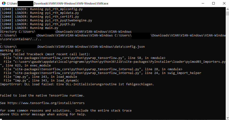 Program did not start - problems with TensorFlow · Issue #340 ...