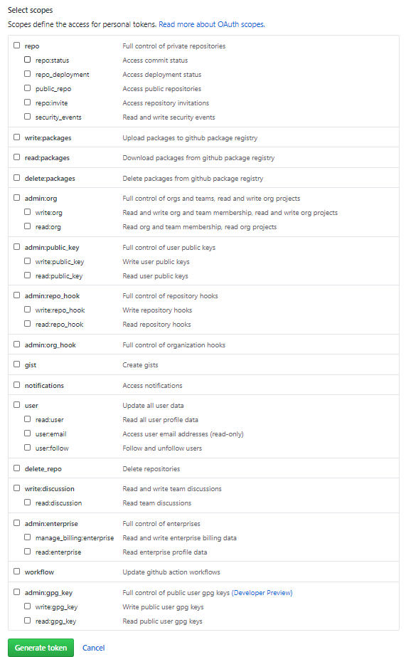 Doc Module - GitHub Personal Access Token · Issue #4409 · abpframework ...
