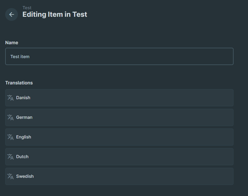 Not possible to set Translations interface to show language name ...