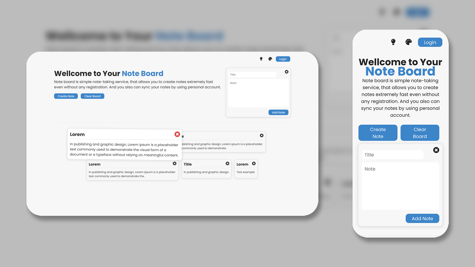 GitHub - PushkarevAR/note-board: Interactive note board