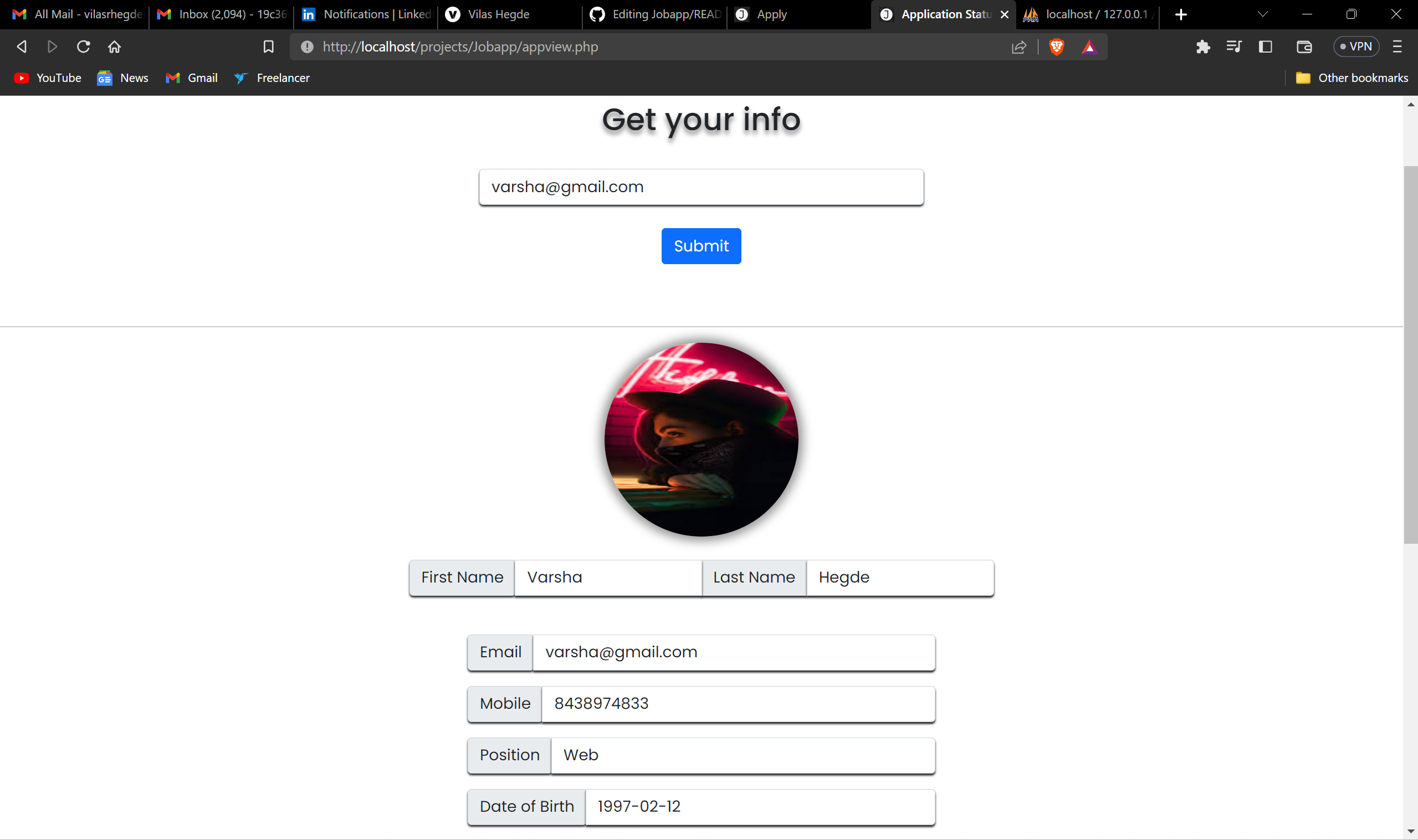 GitHub - vilasrhegde/Jobapp: A DBMS mini-project for Job Application ...