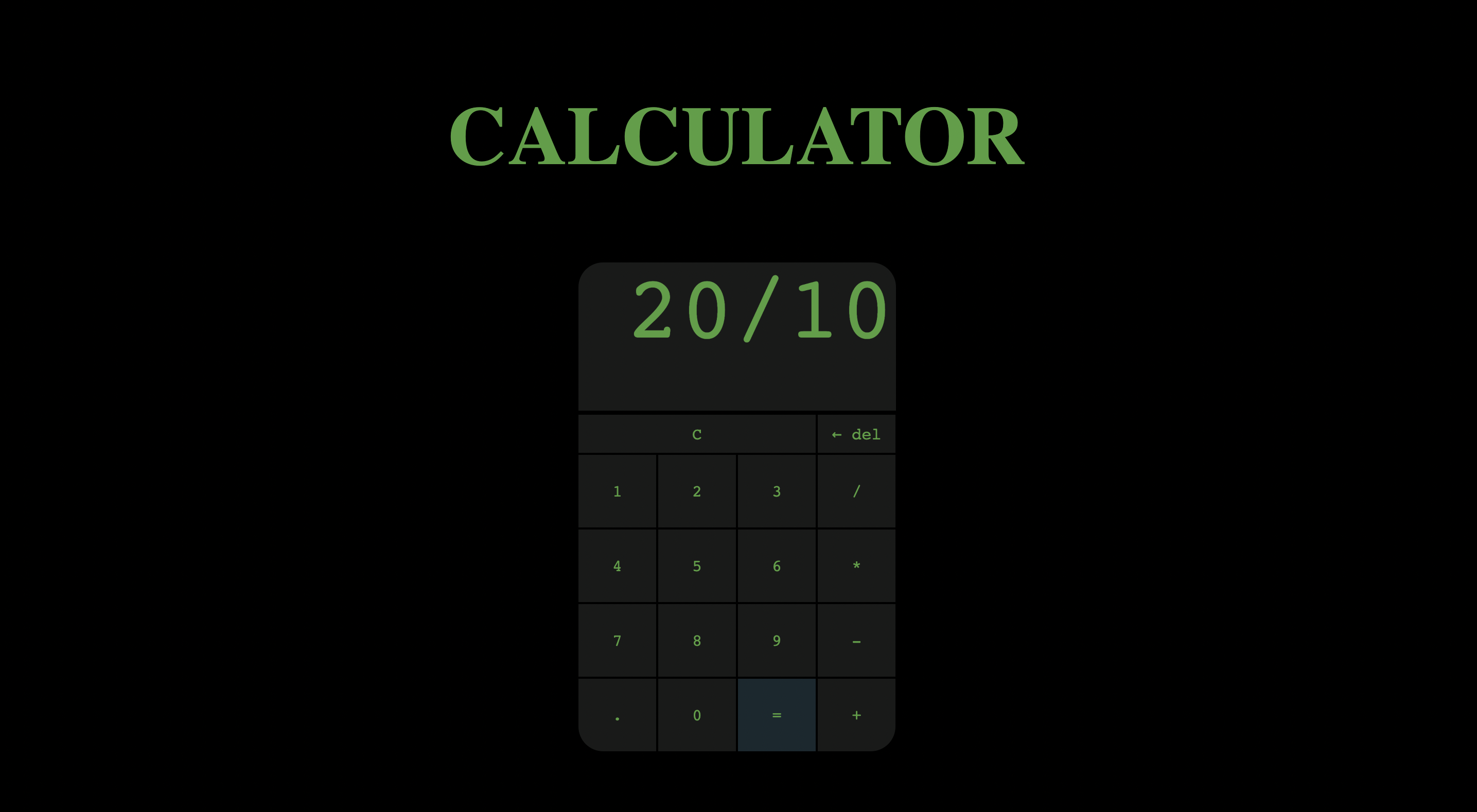 GitHub - sakshamkohli/Calculator