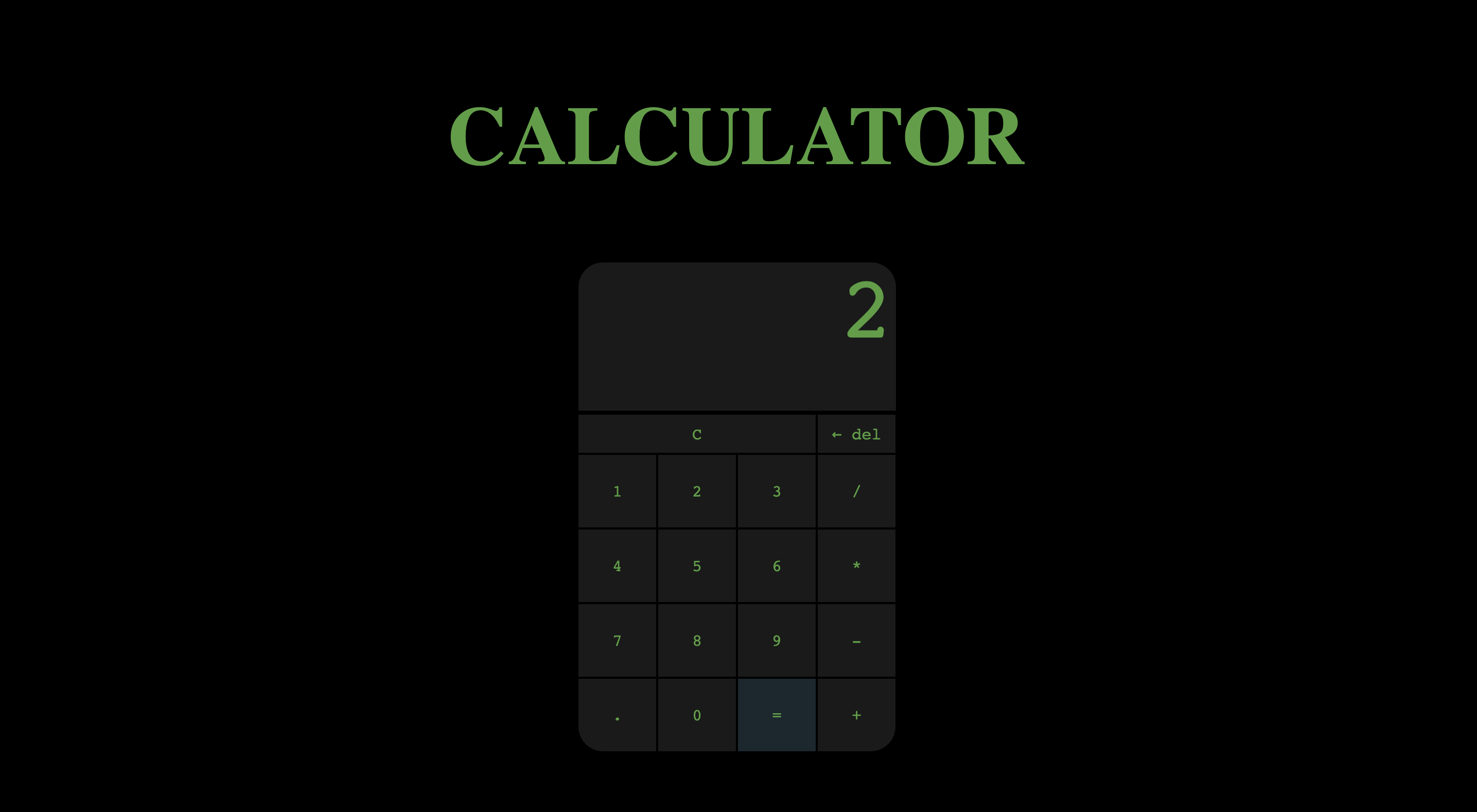 GitHub - sakshamkohli/Calculator