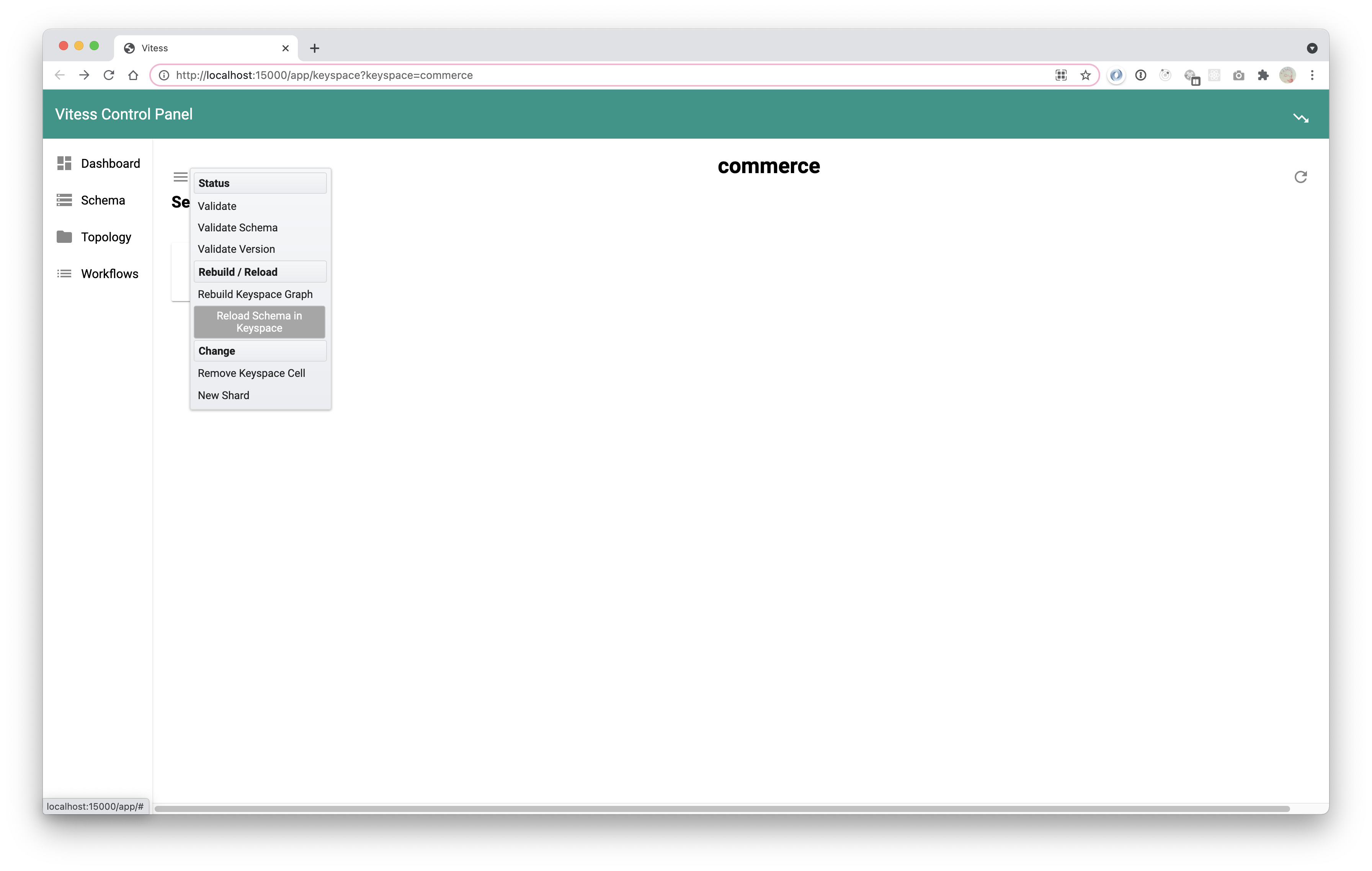 [vtadmin] Reload keyspace schema · Issue #8738 · vitessio/vitess · GitHub