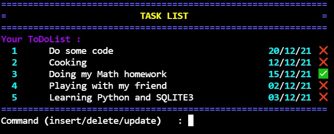GitHub - yotakeys/To-Do-List-Python-With-Database-: To Do List Console ...