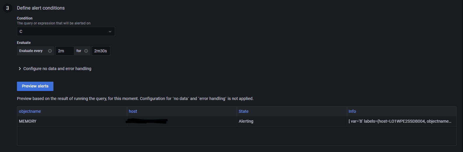 Grafana v8.1.2 (103f8fa094) new Alerting constantly pending · Issue ...