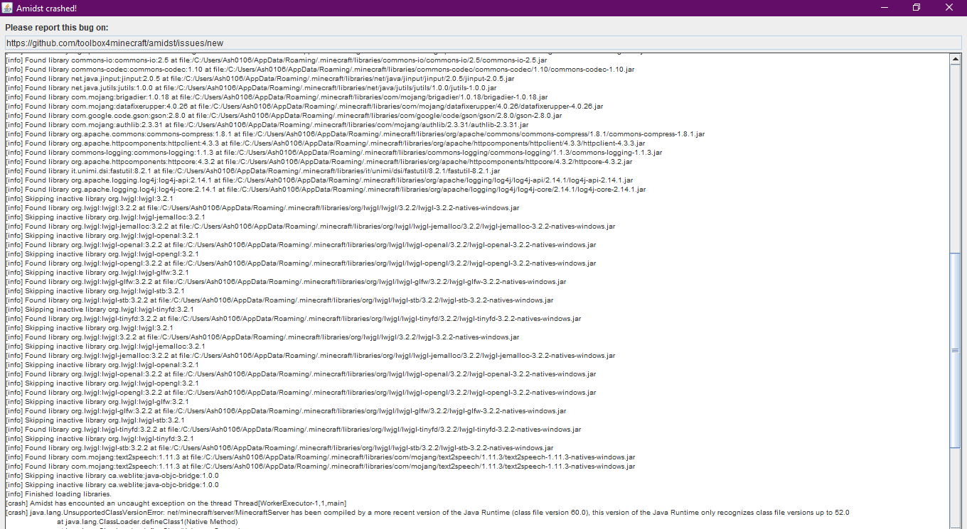 amidst crashed · Issue #978 · toolbox4minecraft/amidst · GitHub