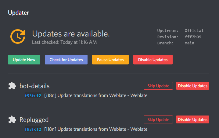 Duplicate updates · Issue #82 · replugged-org/replugged · GitHub