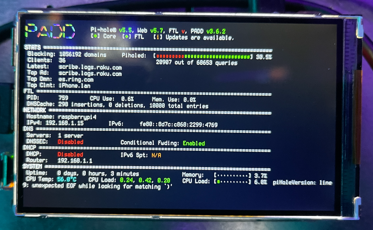 PADD broken after FTL 5.10.2 update · Issue #1187 · pi-hole/FTL · GitHub