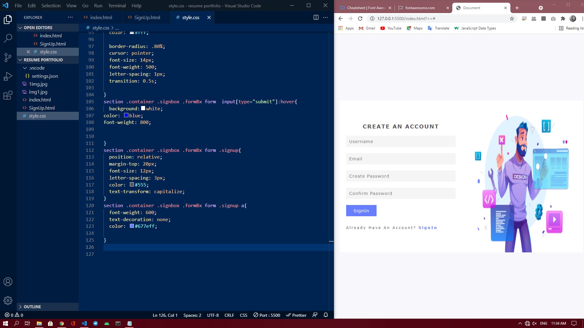 GitHub - thaya-falcon/loginForm: develop the Loginform layout using ...