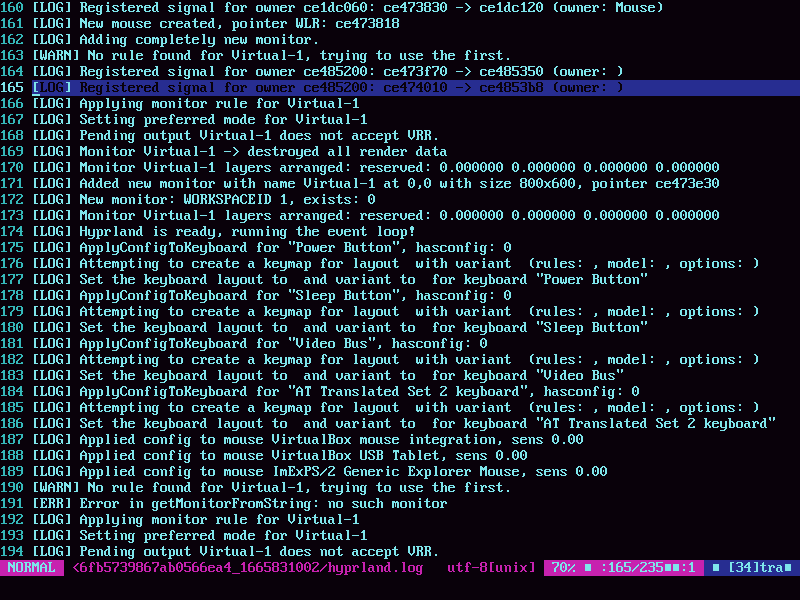 Black Screen at Launch [VirtualBox] · Issue #856 · hyprwm/Hyprland · GitHub