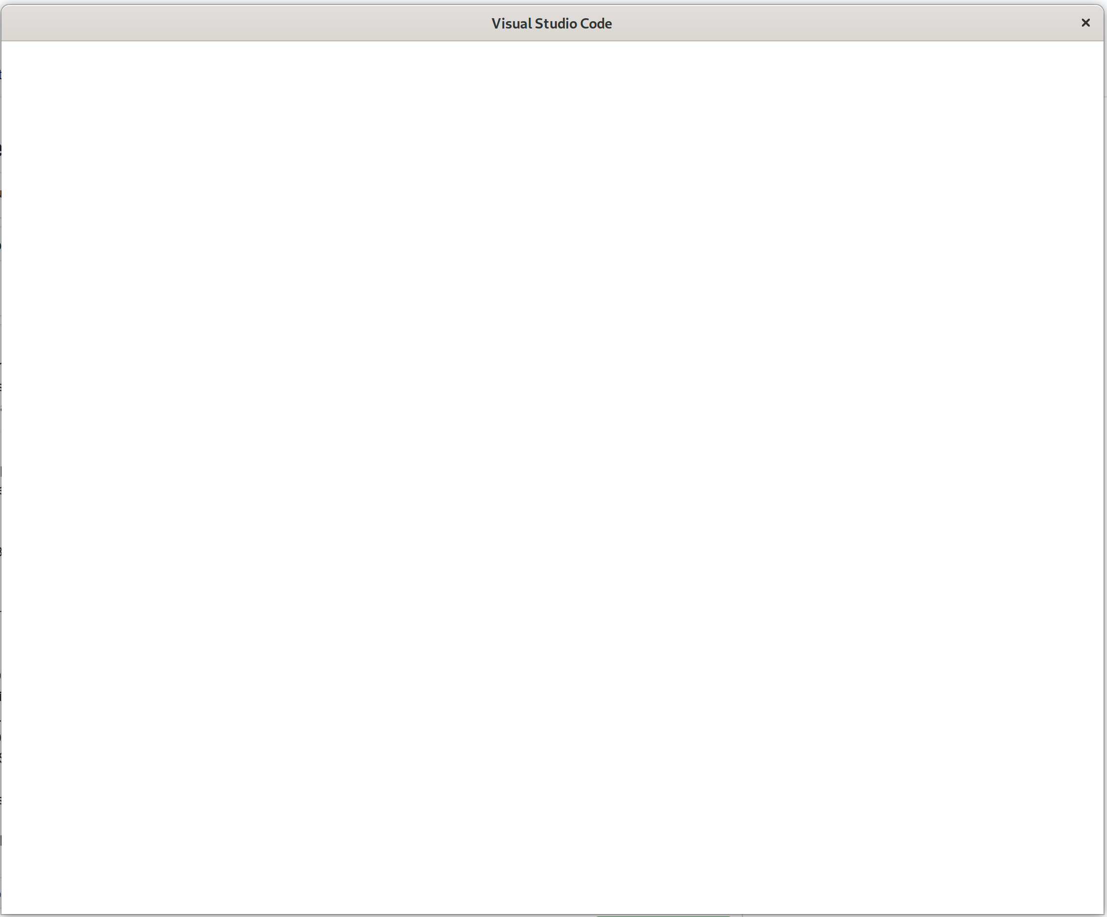 vscode renders a blank canvas and becomes unresponsive when opened ...