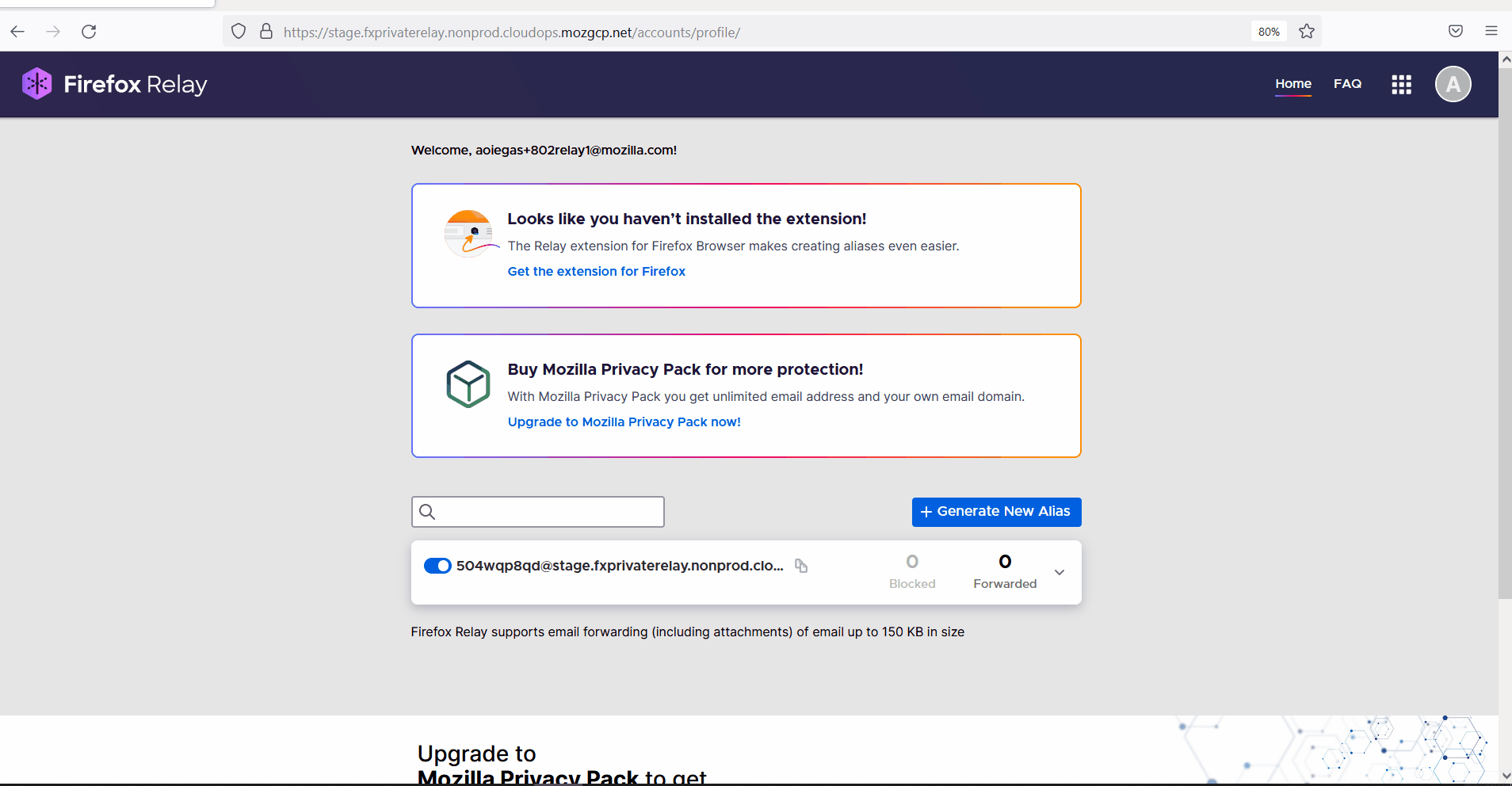 After accessing the “How can we improve Relay for you” link, refreshing the Relay page makes the