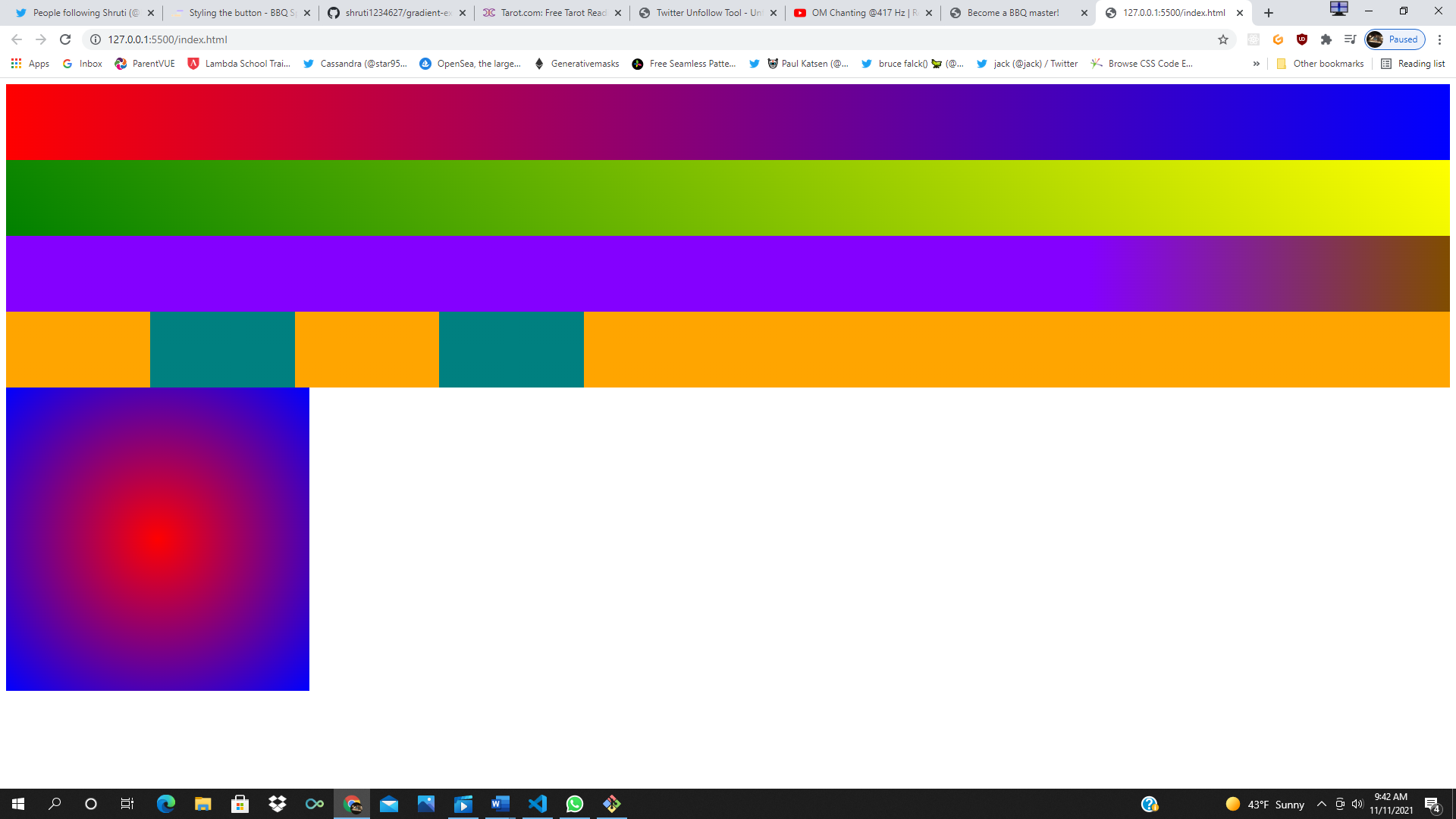 GitHub - shrutimalik123/gradient-exercise-scrimba: A simple CSS exercise