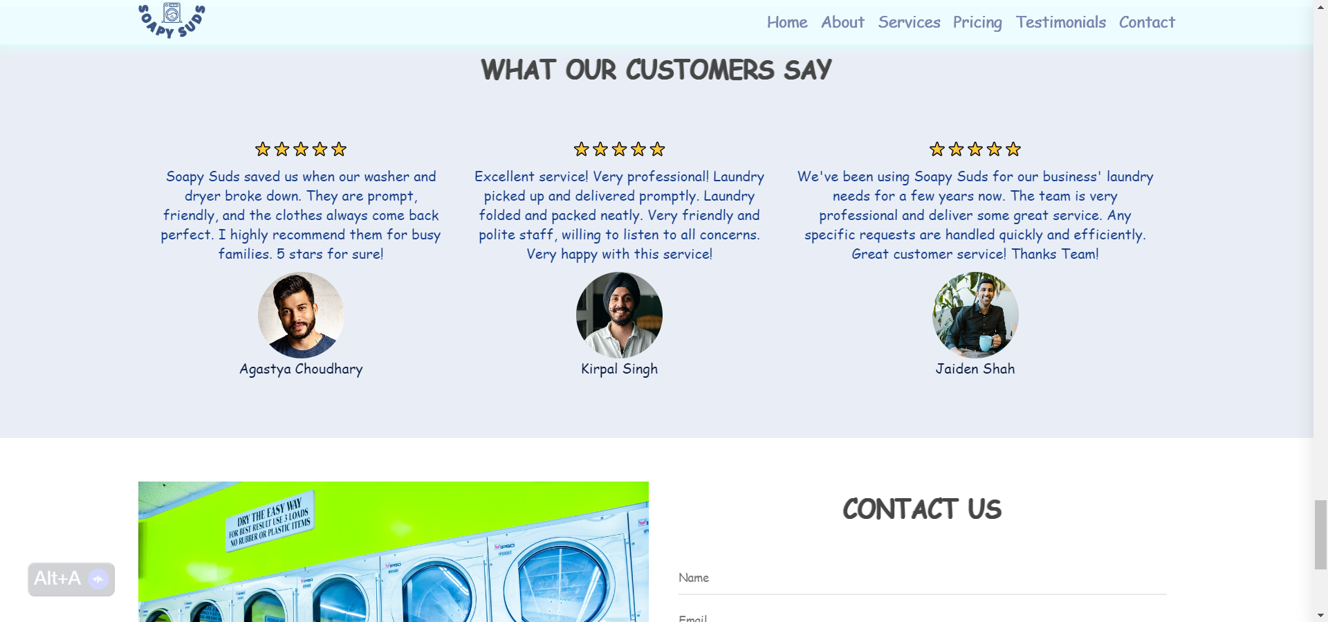 GitHub - Kanha412/Laundry_Service: An Animated Laundry Service Website ...