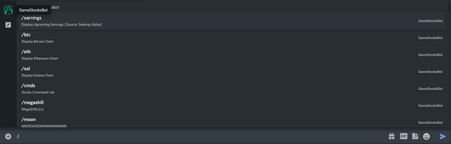 Discord Bot Screenshot