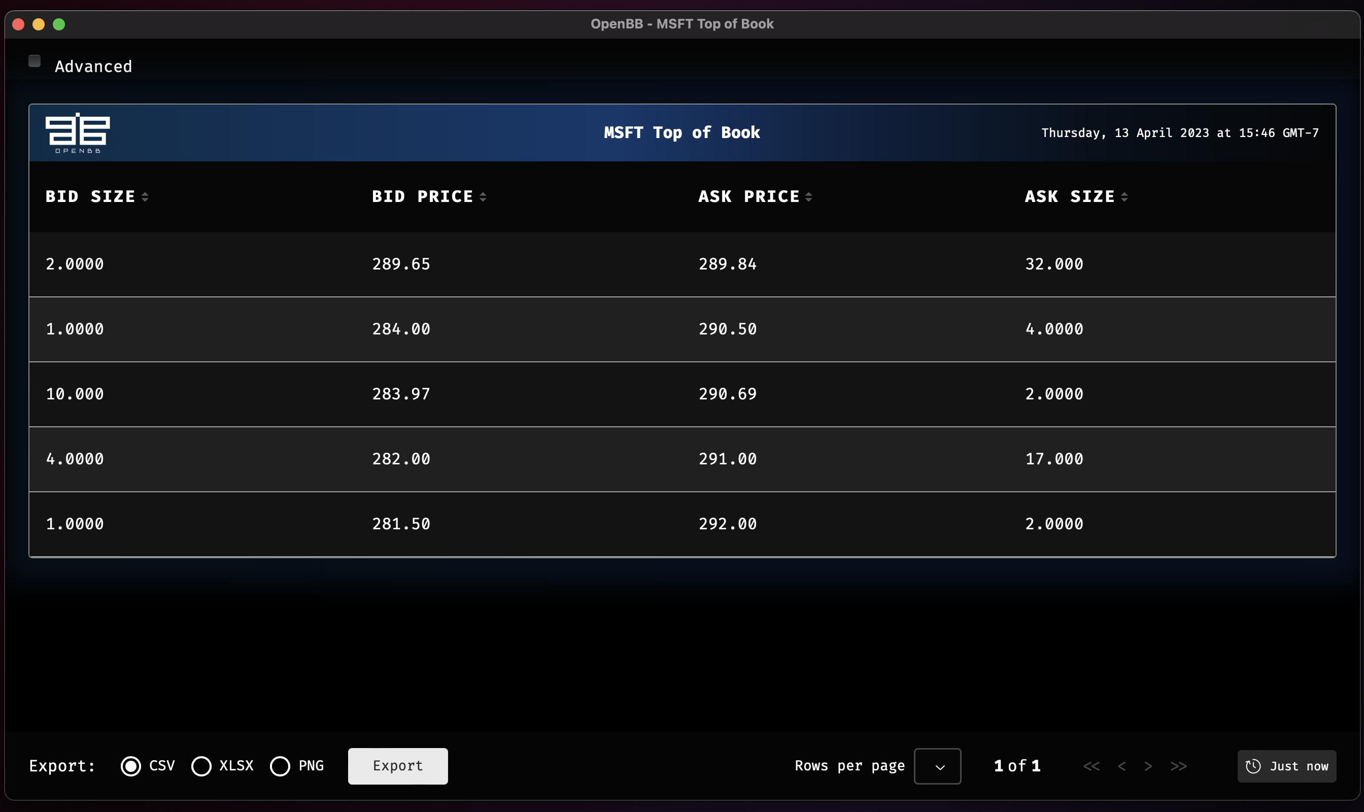 stocks/tob
