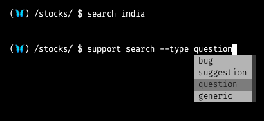 Support Auto Complete