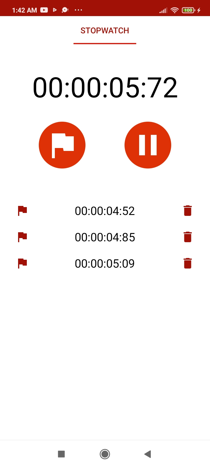 GitHub TG721/StopwatchAndroidKotlin This is a stopwatch app. However It's possible that