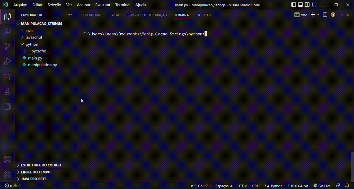 Github lucasharzer manipulacao strings m todos de manipula o de
