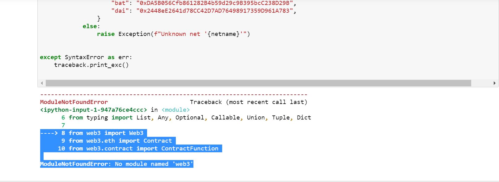 Web3 Module Missing Issue 26 Aviddot Pancakeswap And Uniswap Trading Bot Github