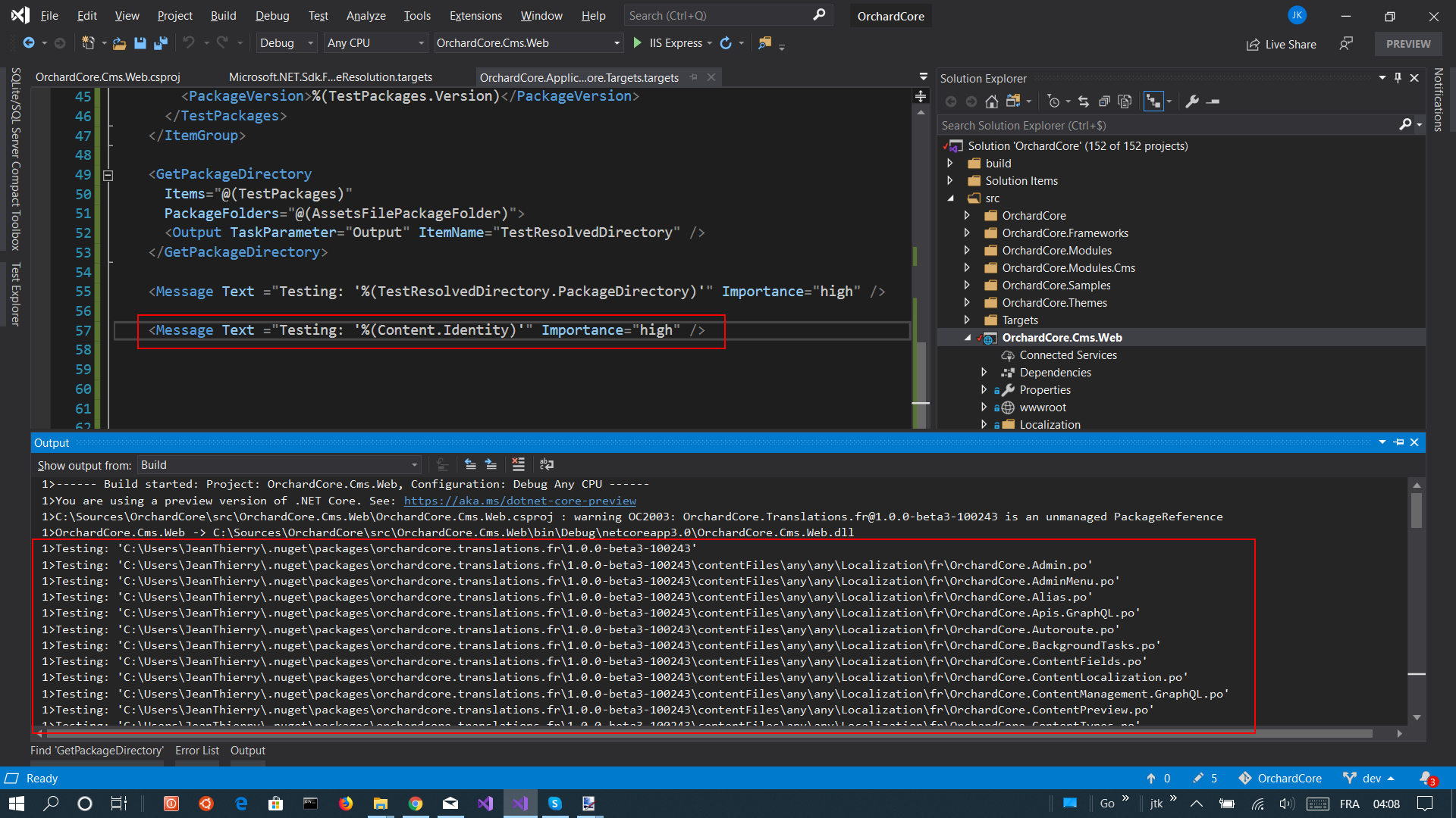 Localization packages need some msbuild scripts · Issue #4329 ...