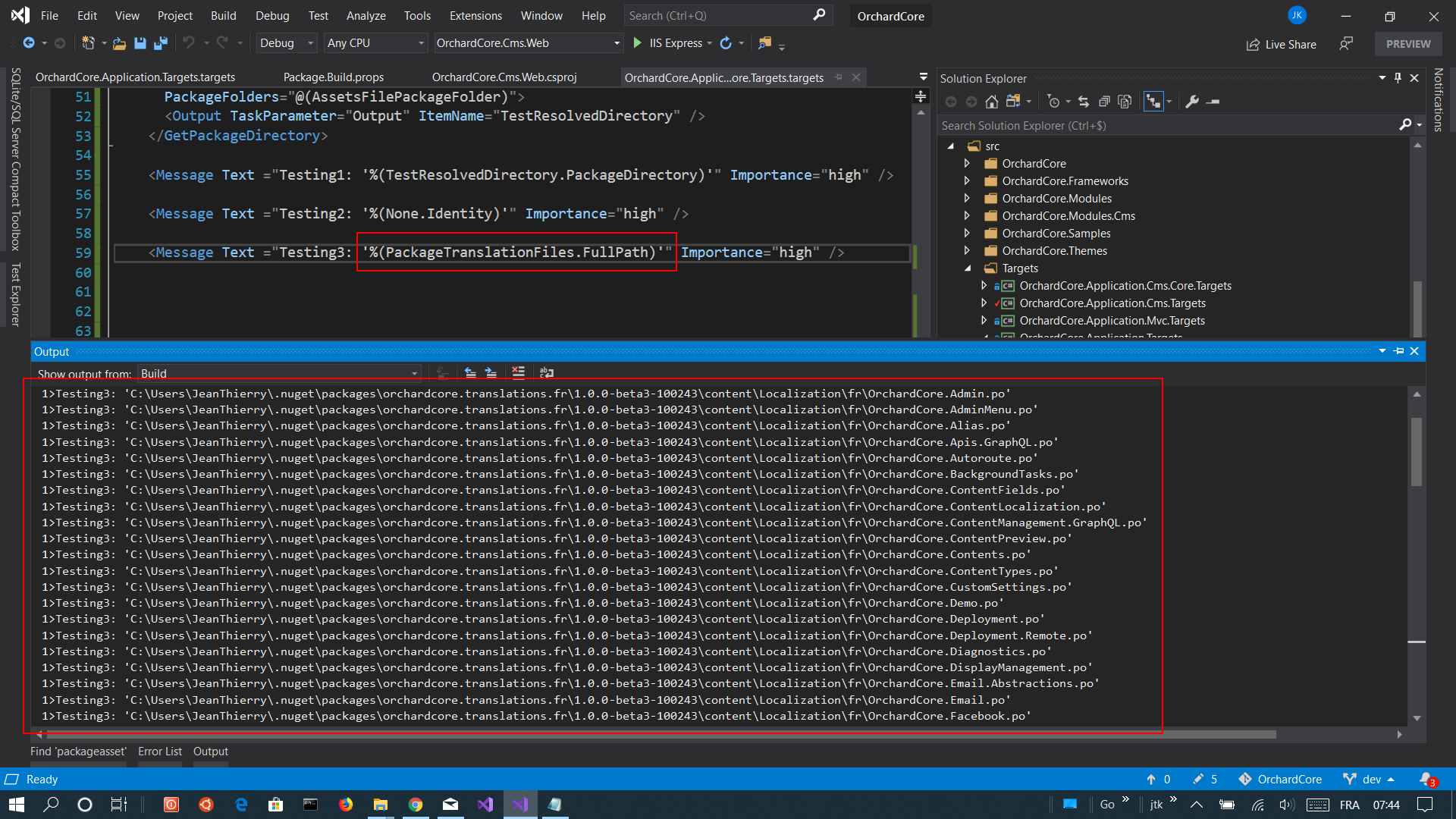Localization packages need some msbuild scripts · Issue #4329 ...