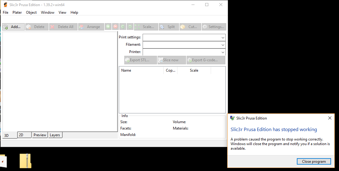 Crashes on Startup · Issue #881 · prusa3d/PrusaSlicer · GitHub