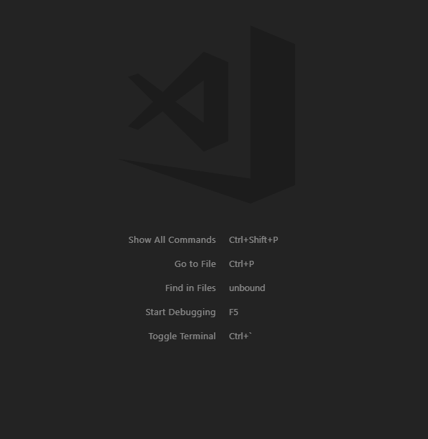 "Find in Files" maked as unbound on empty editor page · Issue #51931 ...