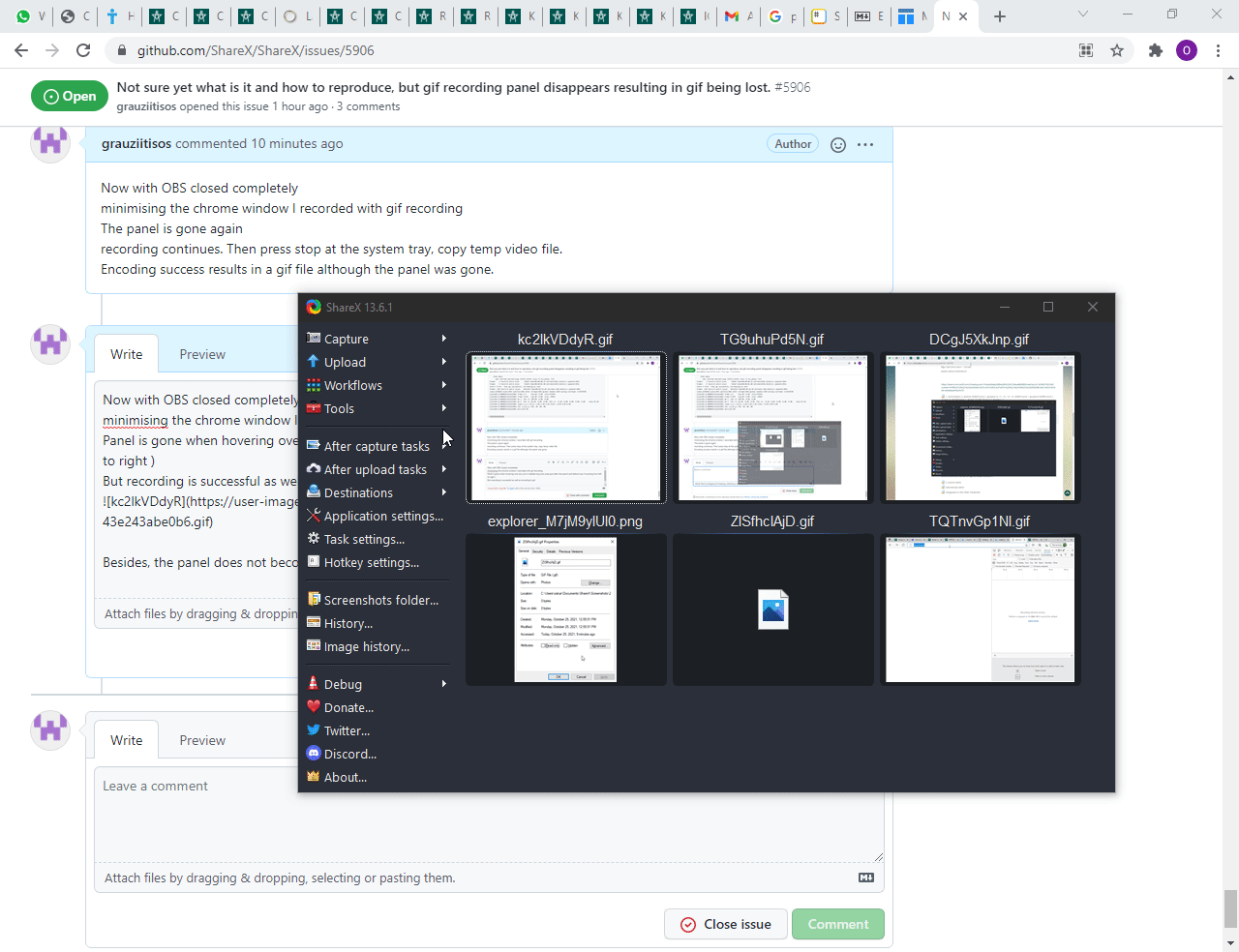 Not sure yet what is it and how to reproduce, but gif recording panel