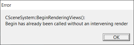 Dota 2 Error - CSceneSystem;;BeginRenderingViews(); · Issue #2615 ...