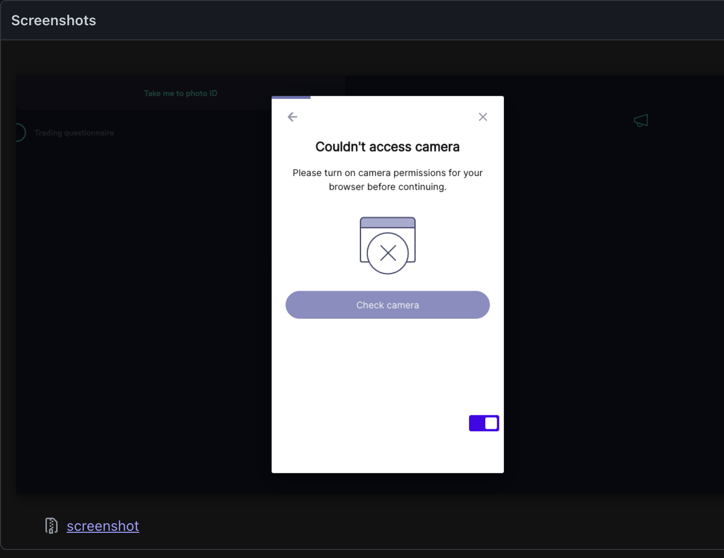  BUG Grant Camera Permissions Not Working In V1 17 1 Issue 11441 