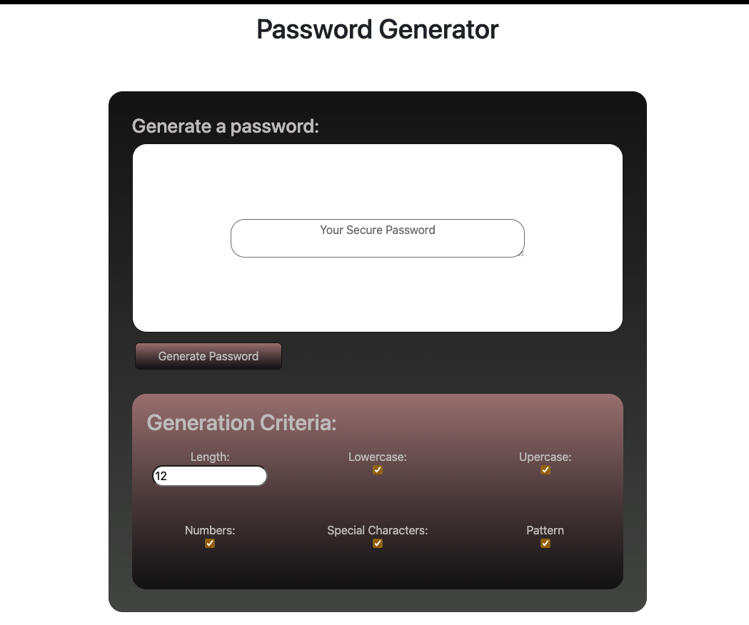 GitHub - PoshMonger/Password-Generator: Password Generator built with ...