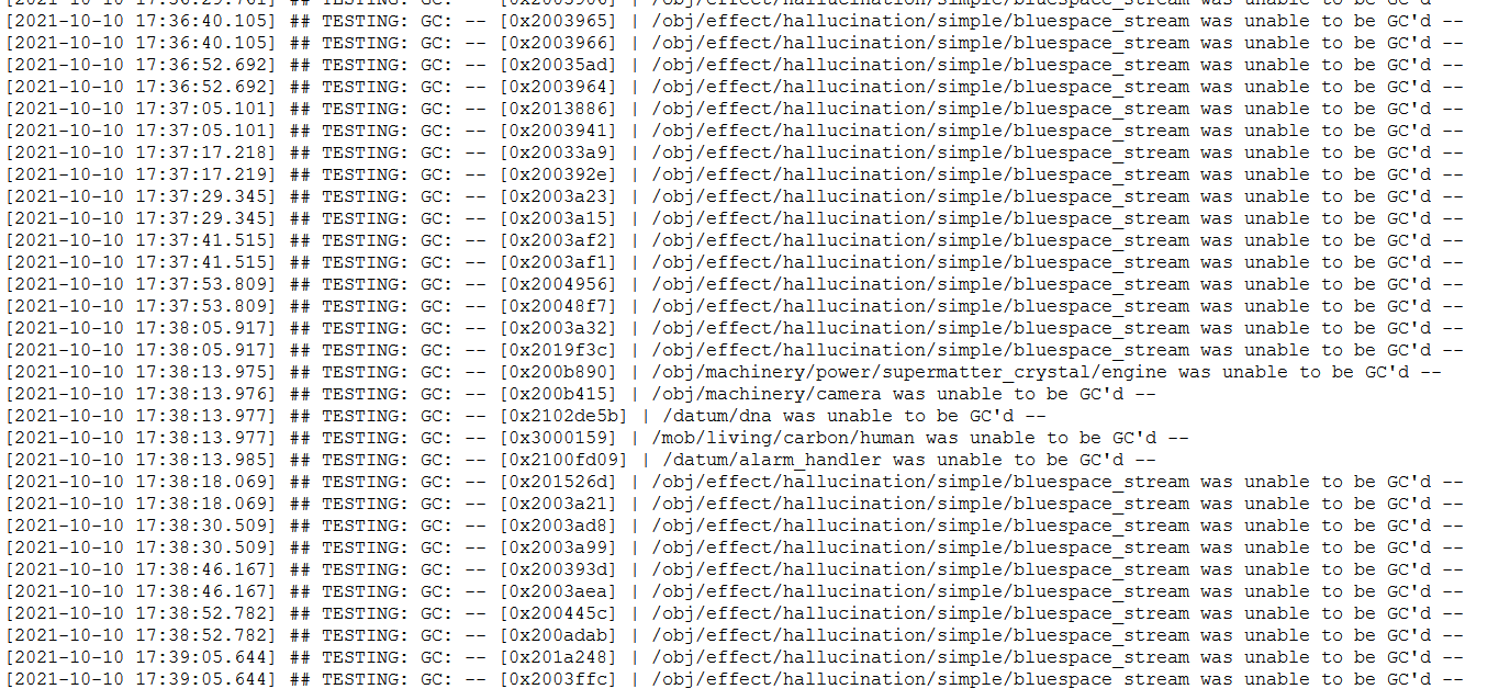 Unable to be GC'd · Issue #62038 · tgstation/tgstation · GitHub