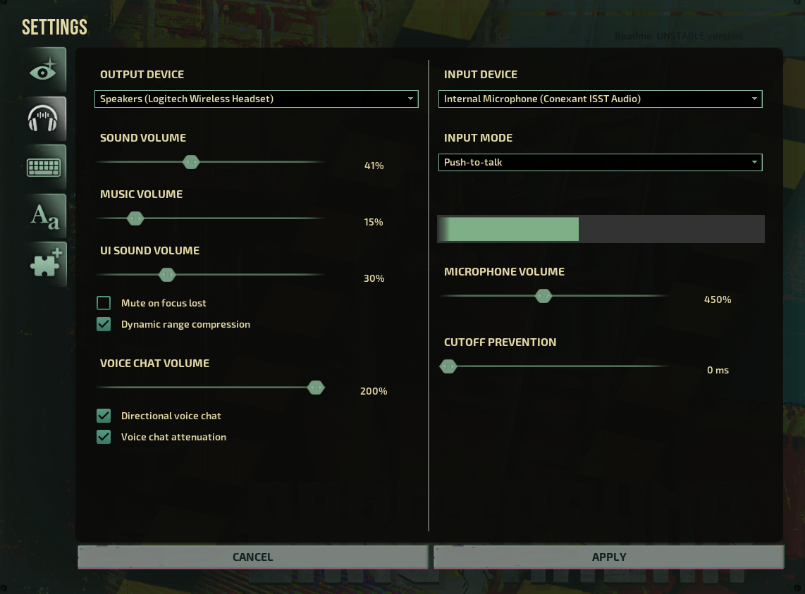 No ability to test and hear how you sound in game · Issue 10637