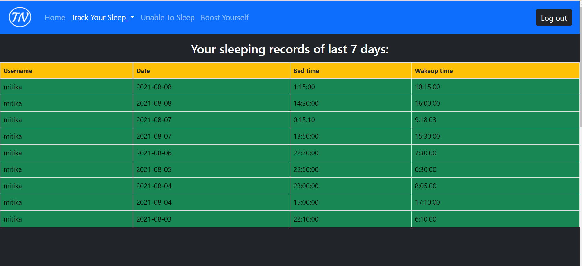 GitHub - mitika343/Sleep-Tracker