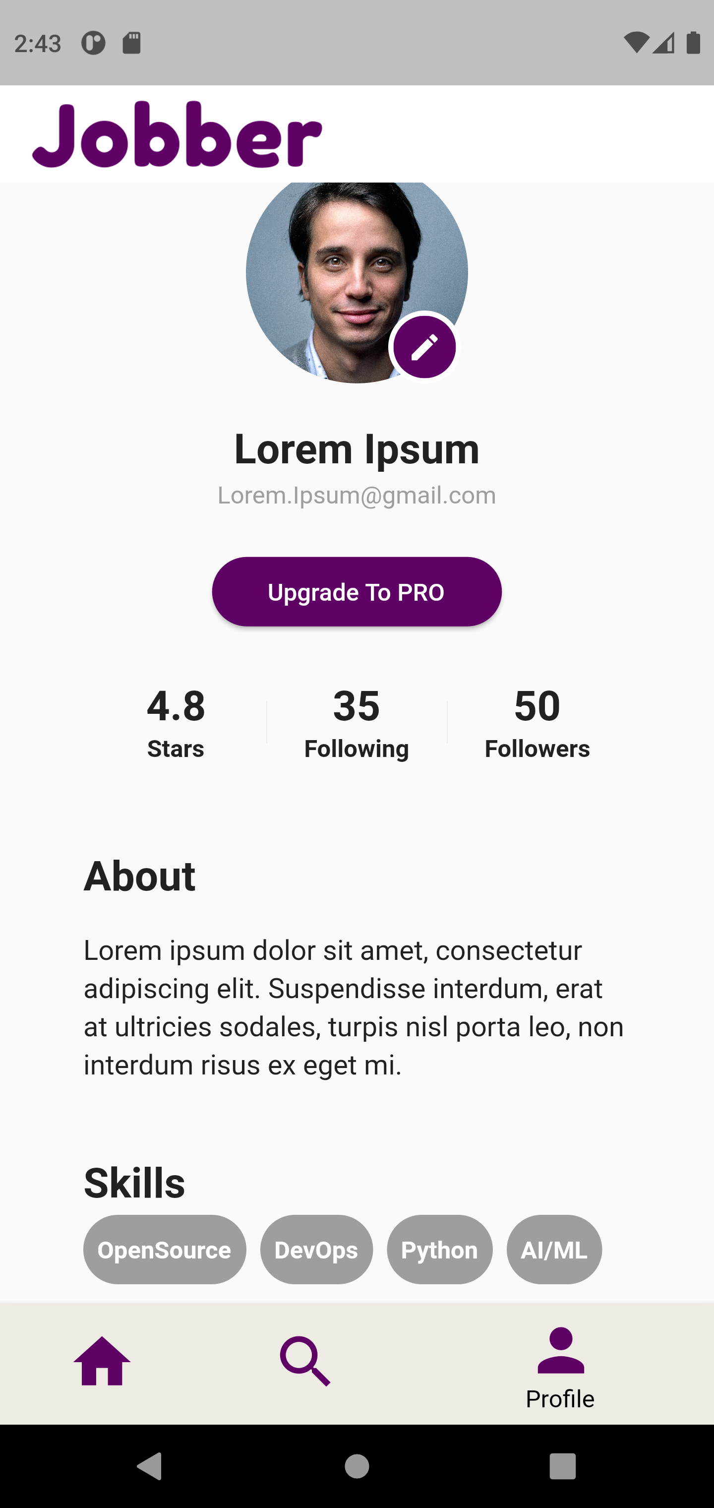 GitHub himanshubalani/jobber My Submission for PowerUp Hacks by MLH