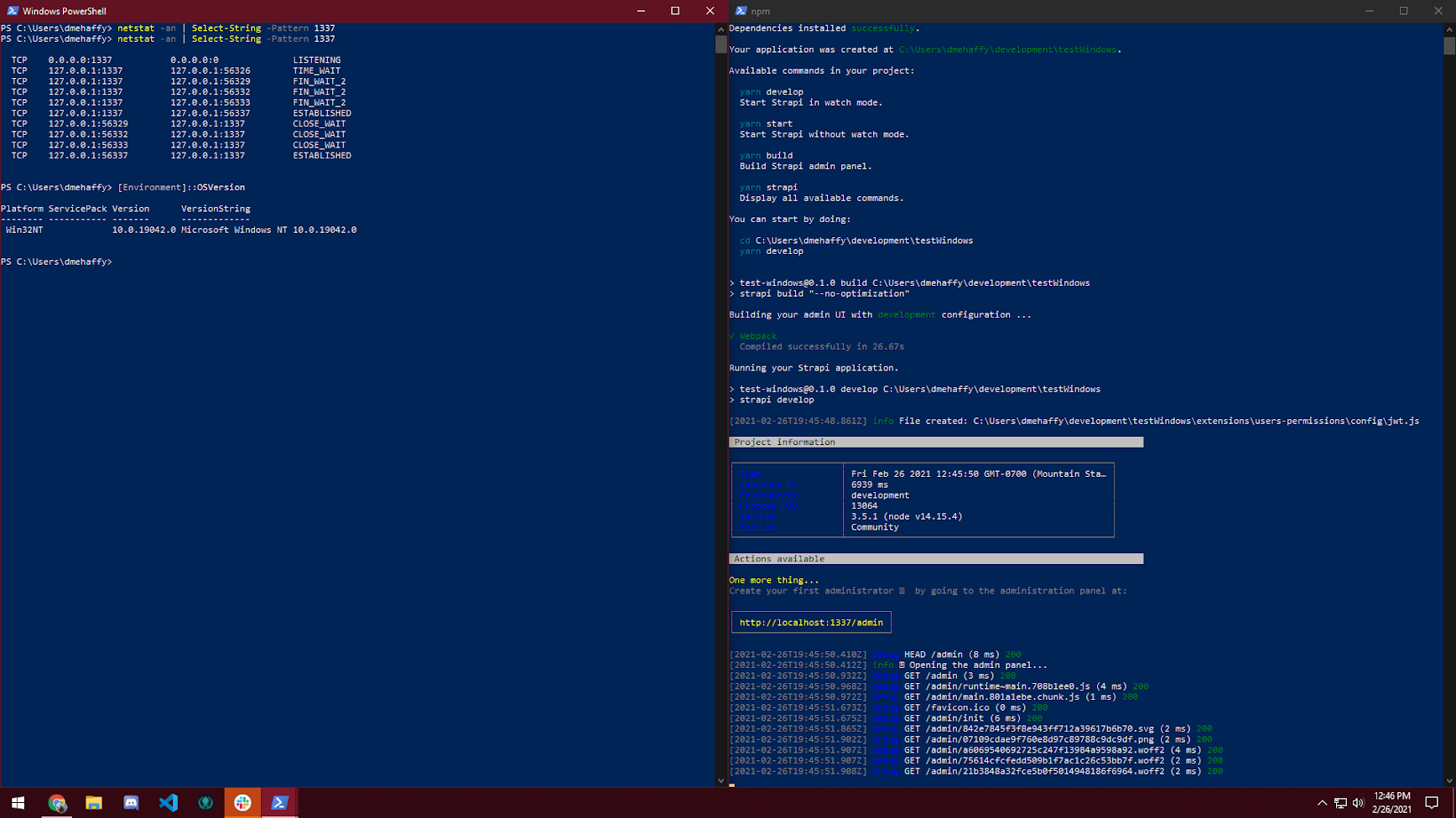 Error bind EACCES null1337 · Issue 5057 · strapi/strapi · GitHub