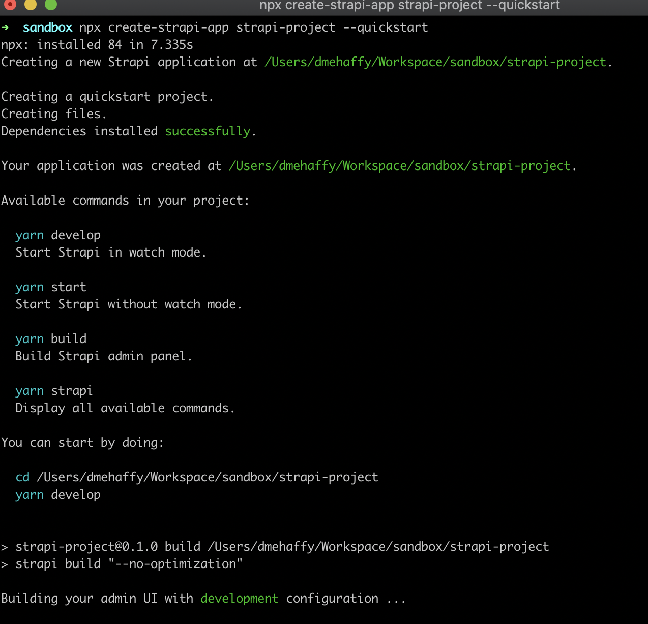 create project installation fail · Issue #7267 · strapi/strapi · GitHub