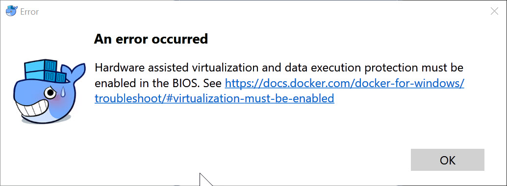 Docker for Windows Fails to run on install · Issue #3263 · docker/for ...