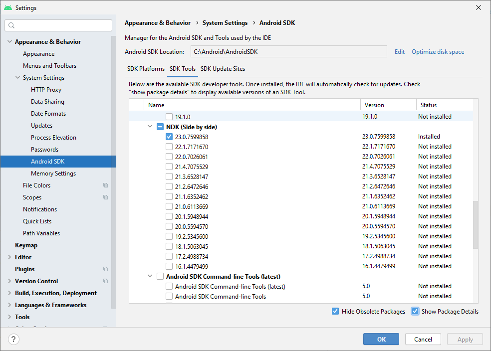 Failed to building using Android Studio. · Issue #293 · KhronosGroup ...
