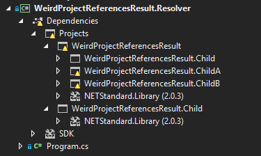 Always show project name in project references · Issue #3685 · dotnet ...