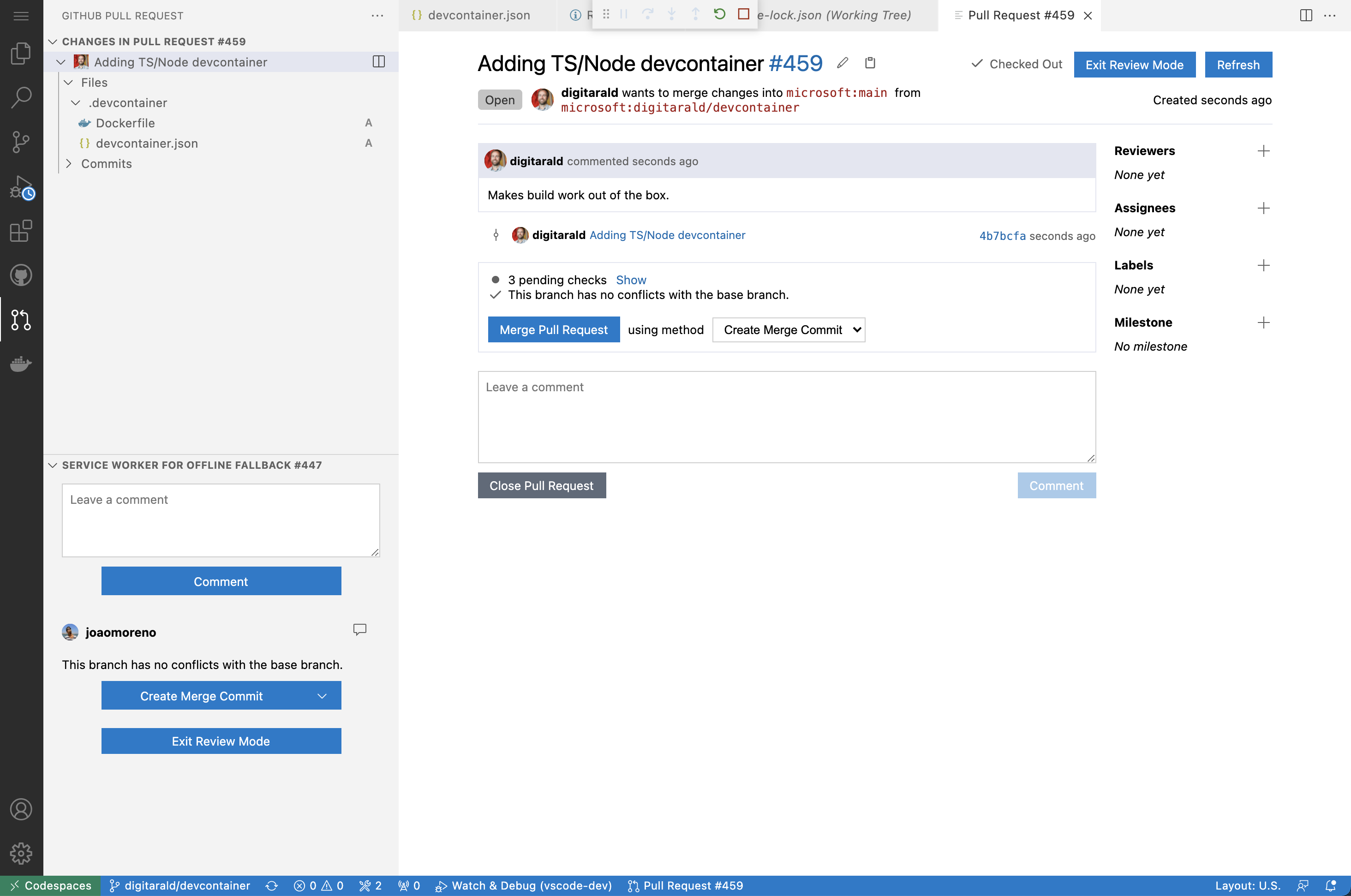 Pull request comment segment stuck on old branch · Issue #3100 ...