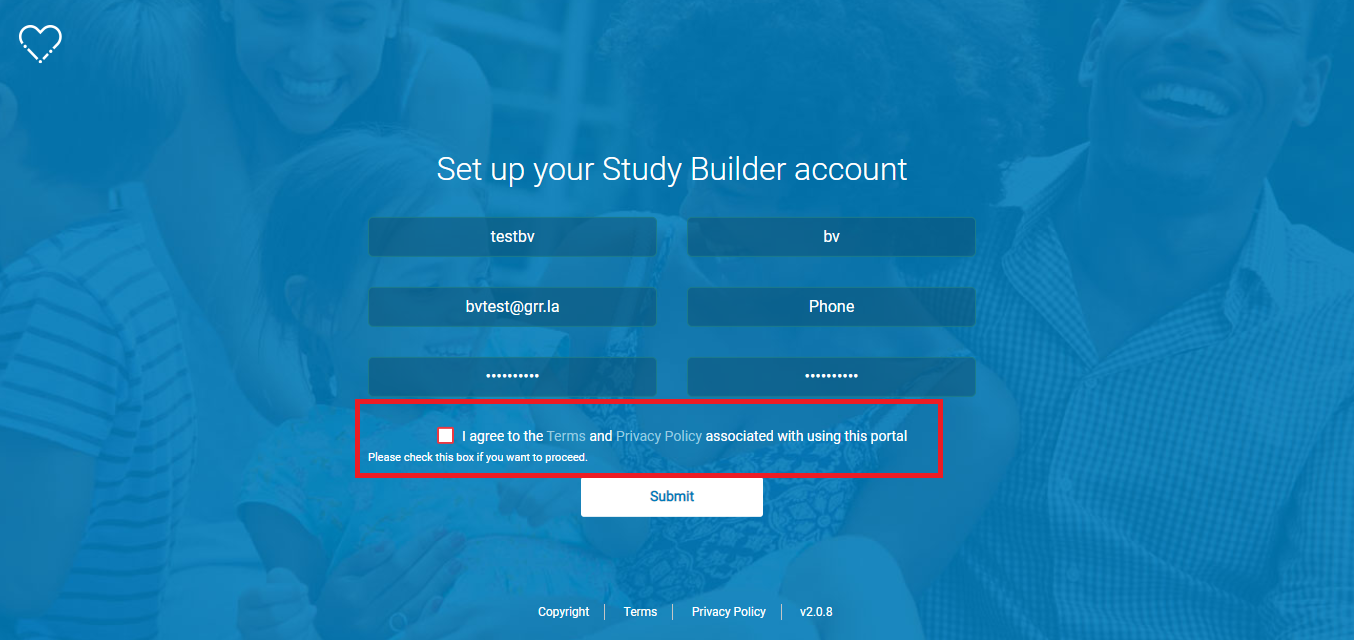 [SB] UI issue in the set up your study builder account screen · Issue ...