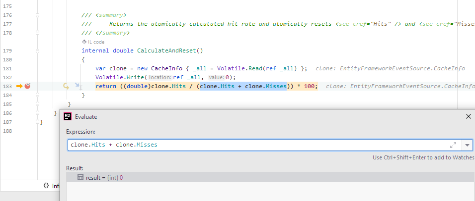 [dotnet counters] Query Cache Hit Rate (%) is NaN · Issue #25142 ...