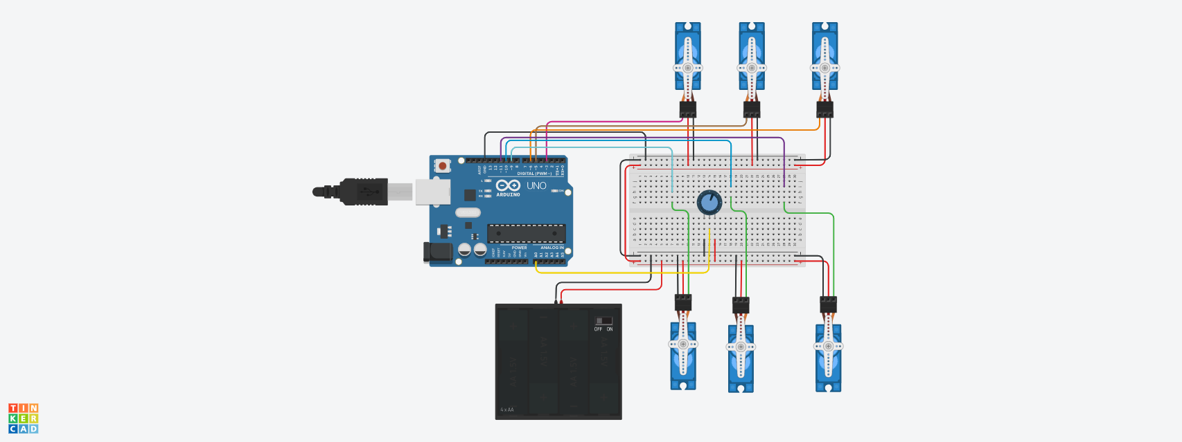 GitHub - SamisjZ/six-servo-tow-arm-5movements