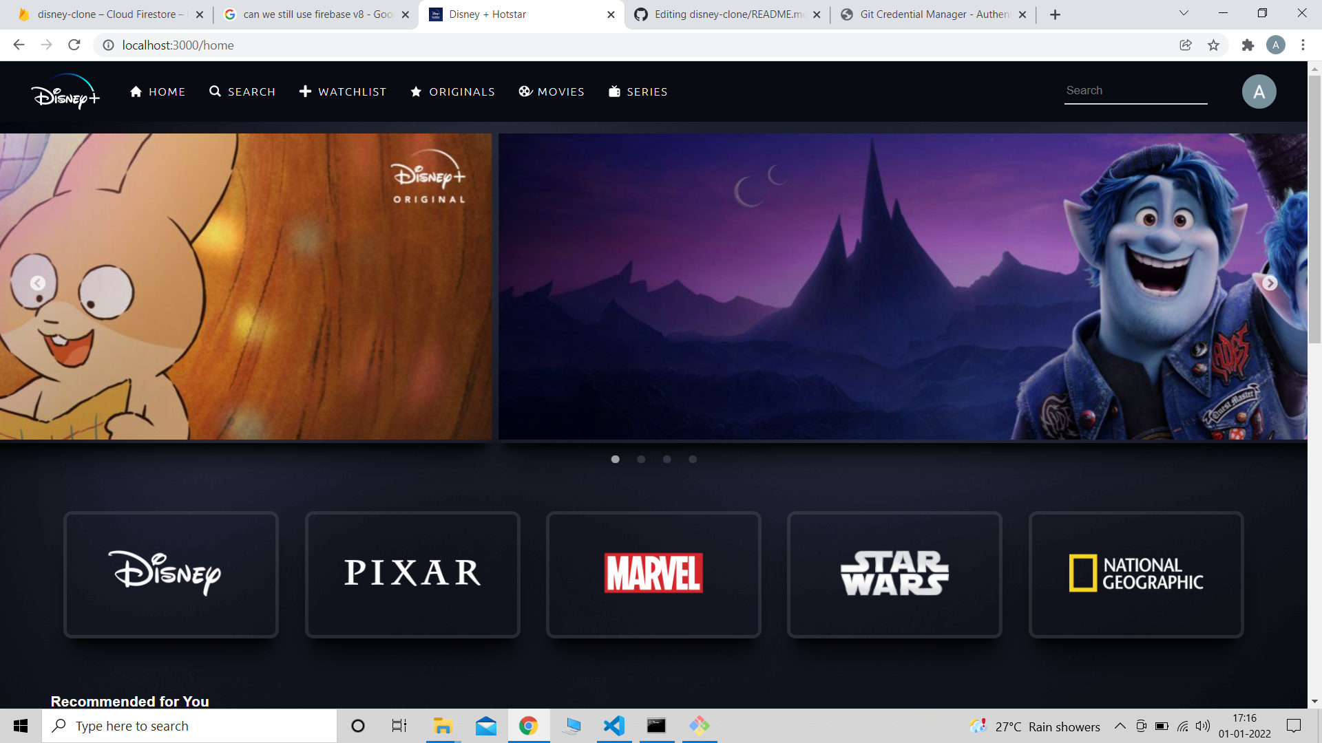 GitHub - AboobakerSiddiq/disney-clone: This is Disney-Clone using ...